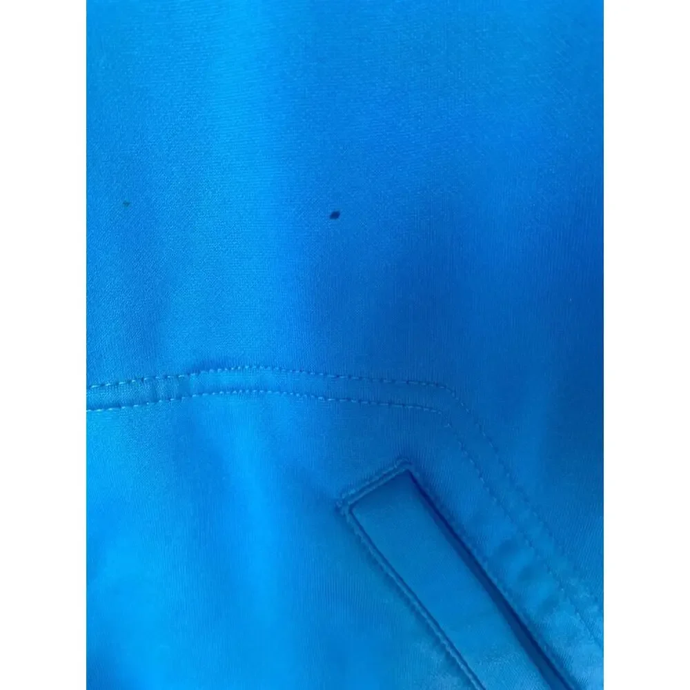 Nike Dri Fit Youth XL Hoodie Blue Athletic Pullover Swoosh Sleeve